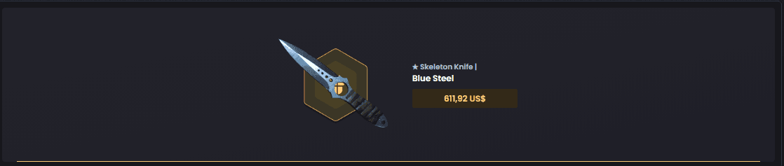 ★ Skeleton Knife | Blue Steel